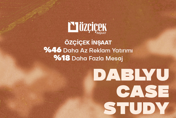 Özçiçek İnşaat, Dablyu ile Daha Az Reklam Yatırımıyla Daha Fazla Mesaj Aldı